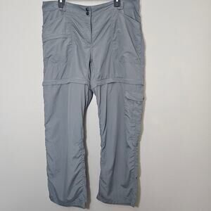 Magellan Outdoors Women’s 16 Convertible Hiking Pants Shorts Gray Nylon Gorpcore
